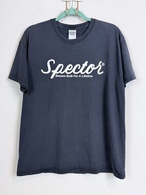 Spector Basses for a Lifetime Double-Sided Black Graphic Tee L